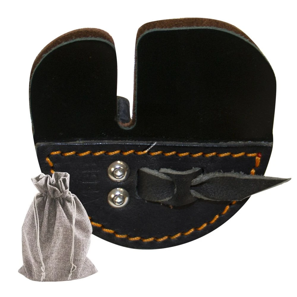 VLBB Split Finger Calf Skin Tab With ABS Spacer 1 VLBB Split Finger Calf Skin Tab With ABS Spacer