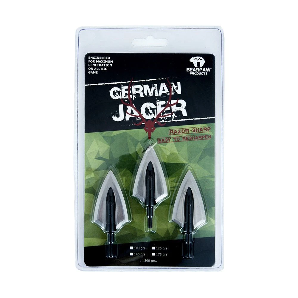 Bearpaw Jager Broadheads - 125g 1 Bearpaw Jager Broadheads - 125g