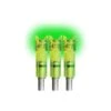 Lumenok Archery Lighted Crossbow Bolt Nock .285 ID Full Metal Jacket Crescent End 3 Pack Green FMJC3G