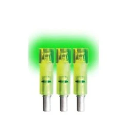Lumenok Archery Lighted Crossbow Bolt Nock .3015 ID Flat End 3 Pack Green Excalibur Diablo/Firebolt EXCF3G