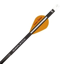 New Archery Products QuikFletch Quikspin 2″ Vanes White/2 Orange Black Tube 6 Pack NAP-60-746