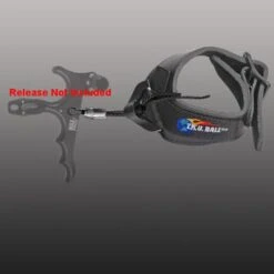 TRU Ball Archery Release Replacement Strap V-Lock Leather Buckle Black X Large VLKB-BK-TH-XL